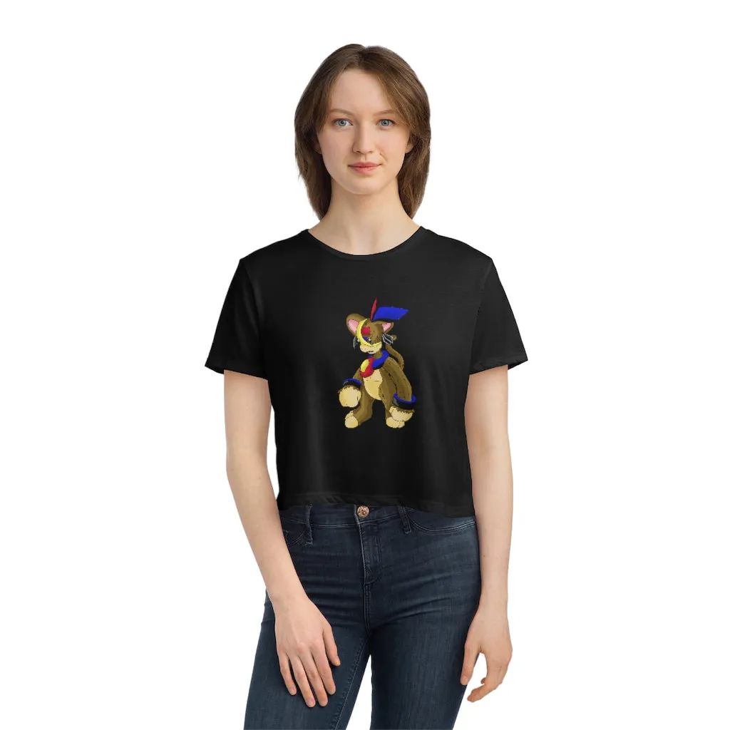 Moongenki Women's Flowy Cropped Tee