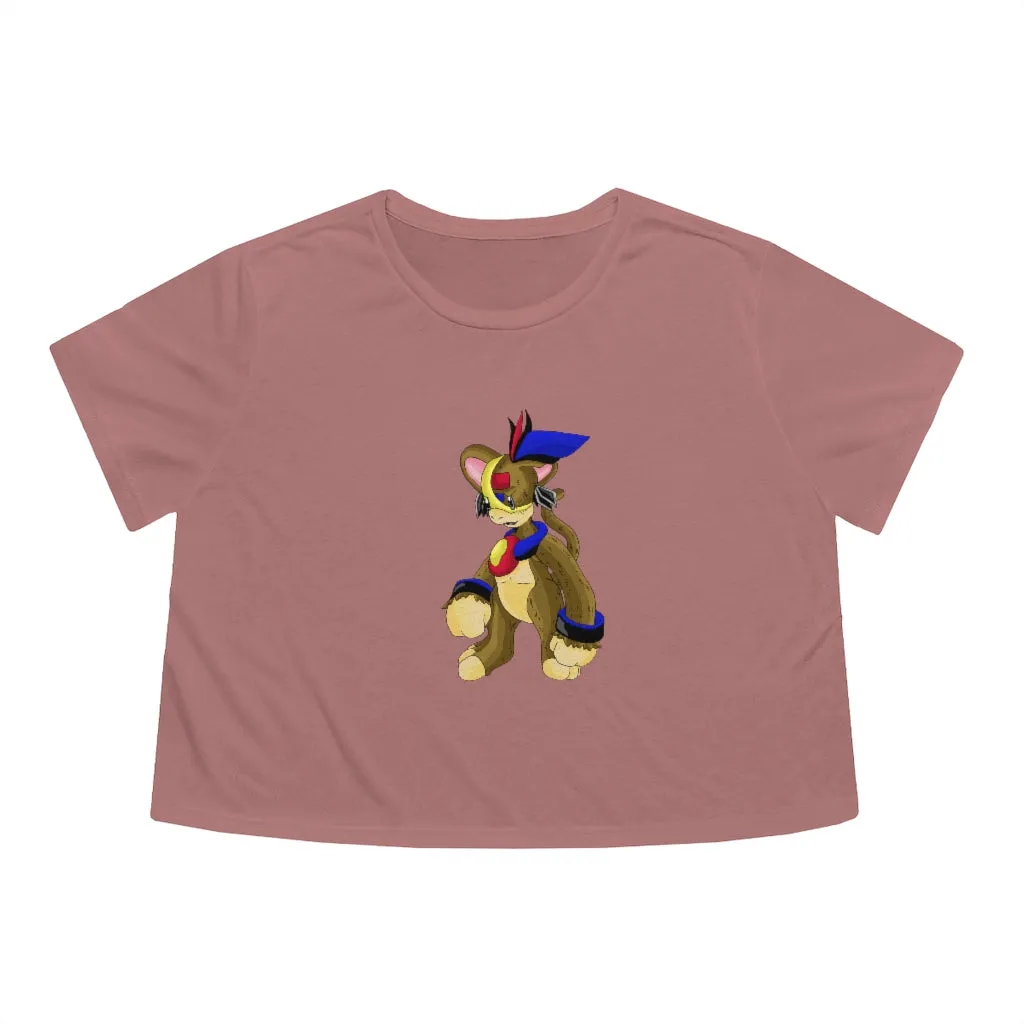 Moongenki Women's Flowy Cropped Tee