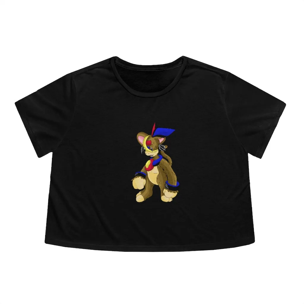 Moongenki Women's Flowy Cropped Tee