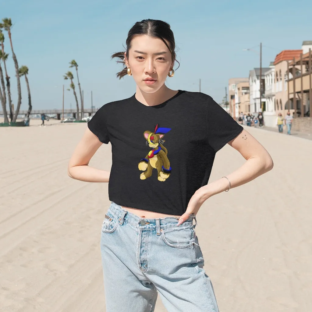 Moongenki Women's Flowy Cropped Tee
