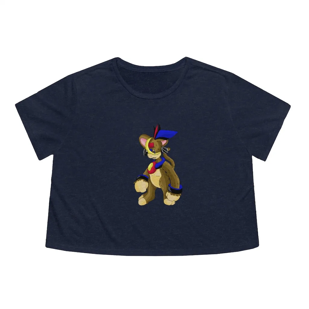 Moongenki Women's Flowy Cropped Tee