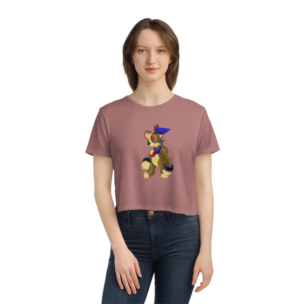 Moongenki Women's Flowy Cropped Tee
