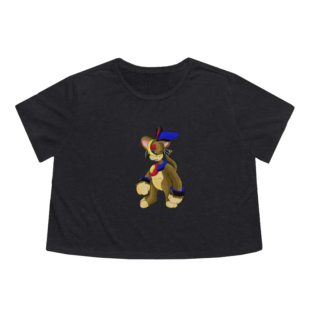 Moongenki Women's Flowy Cropped Tee