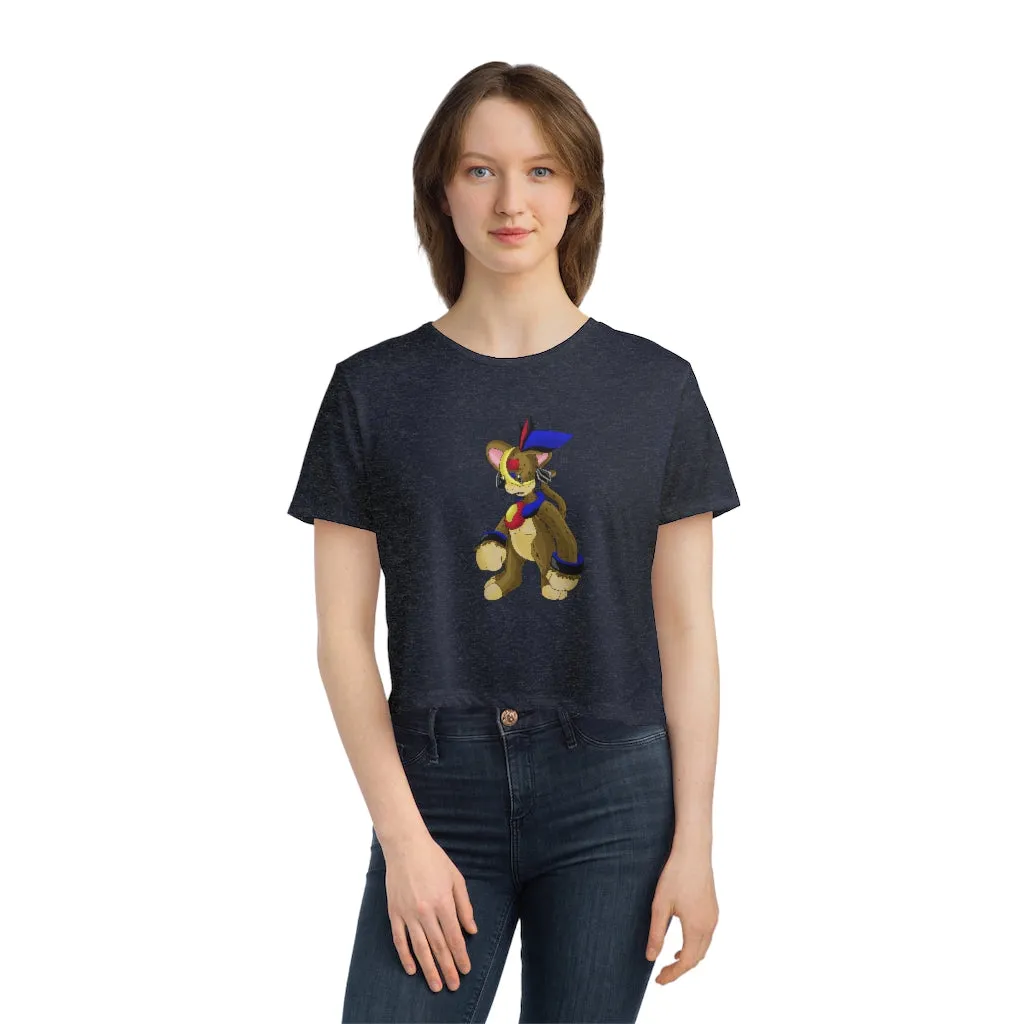 Moongenki Women's Flowy Cropped Tee