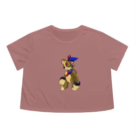 Moongenki Women's Flowy Cropped Tee
