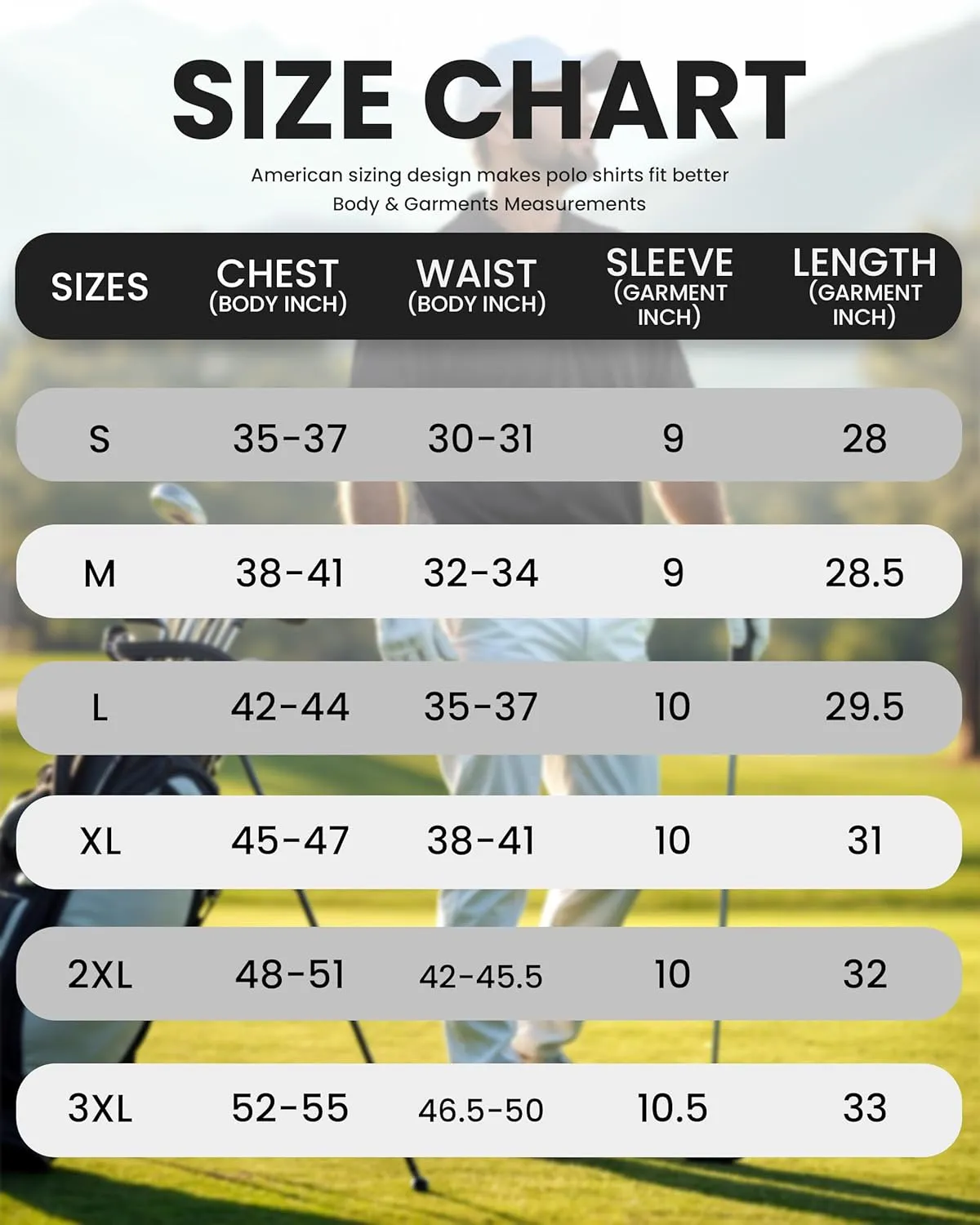 NY Threads Men's Golf Polo Shirt Moisture Wicking Quick Dry Performance Short Sleeves Polo Shirts for Men