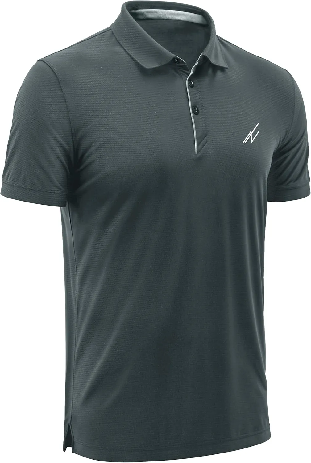 NY Threads Men's Golf Polo Shirt Moisture Wicking Quick Dry Performance Short Sleeves Polo Shirts for Men