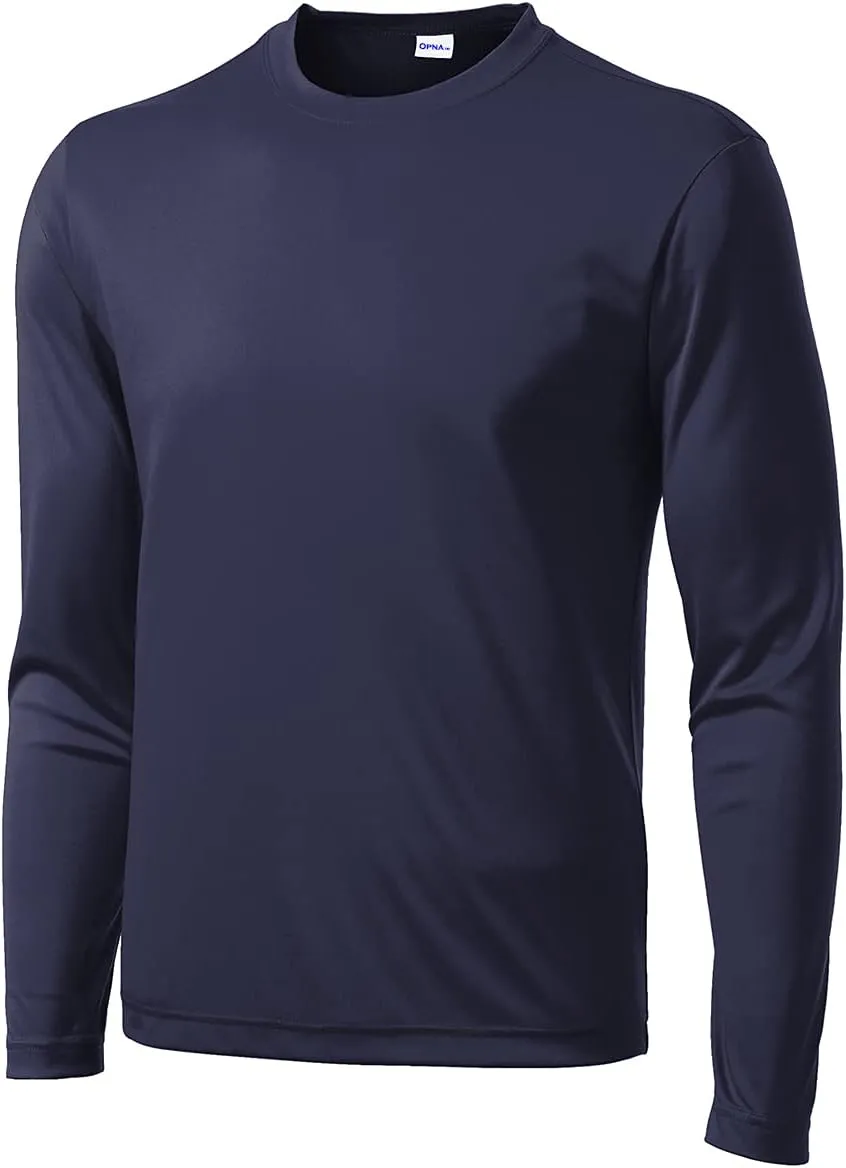 Opna Men's Long Sleeve Moisture Wicking Athletic Shirts