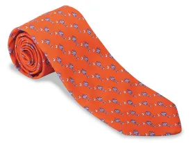 Orange Palmetto Necktie - F4856