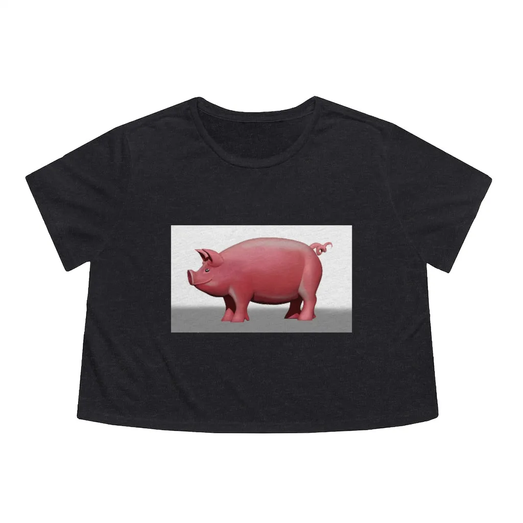 Pig Women's Flowy Cropped Tee
