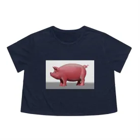 Pig Women's Flowy Cropped Tee