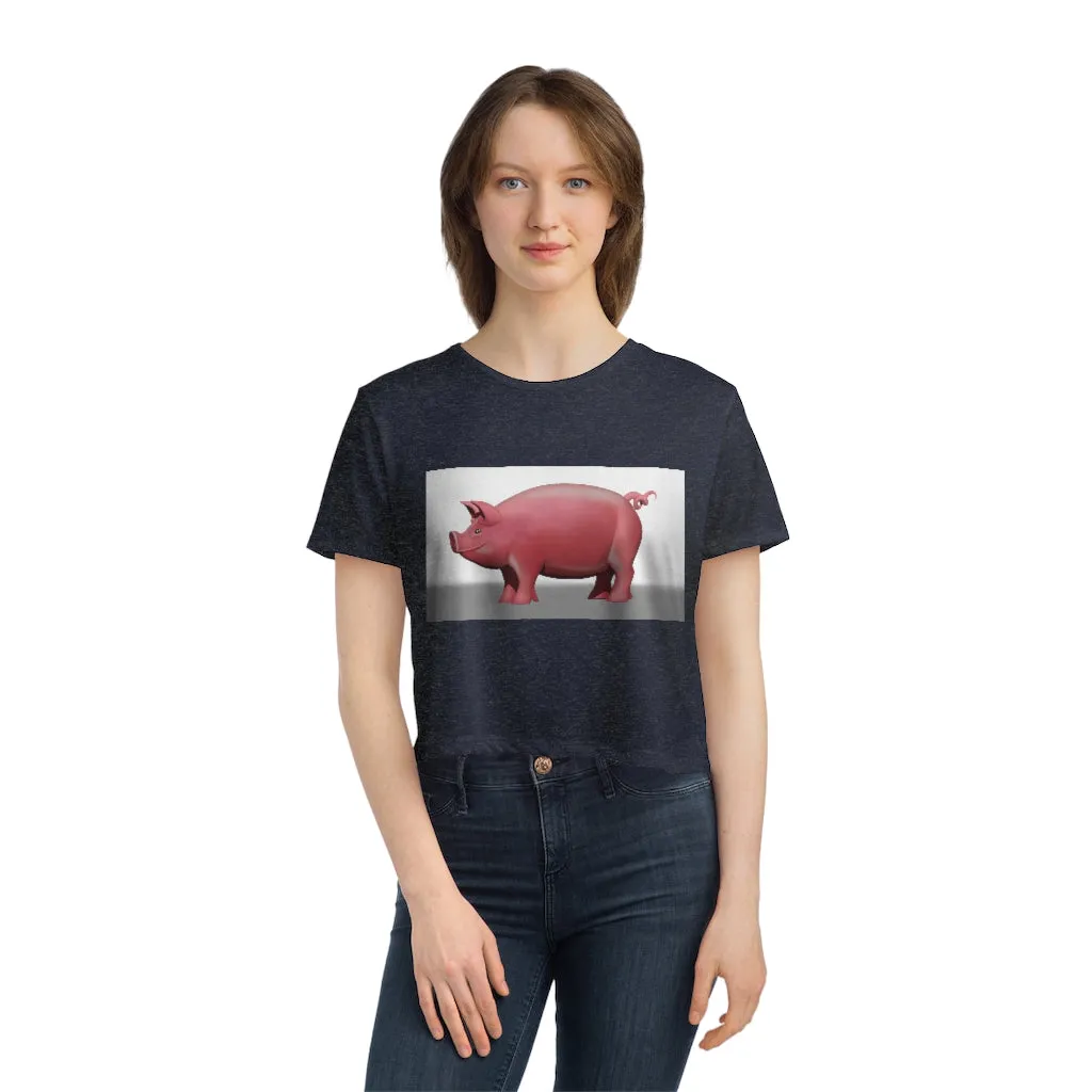 Pig Women's Flowy Cropped Tee