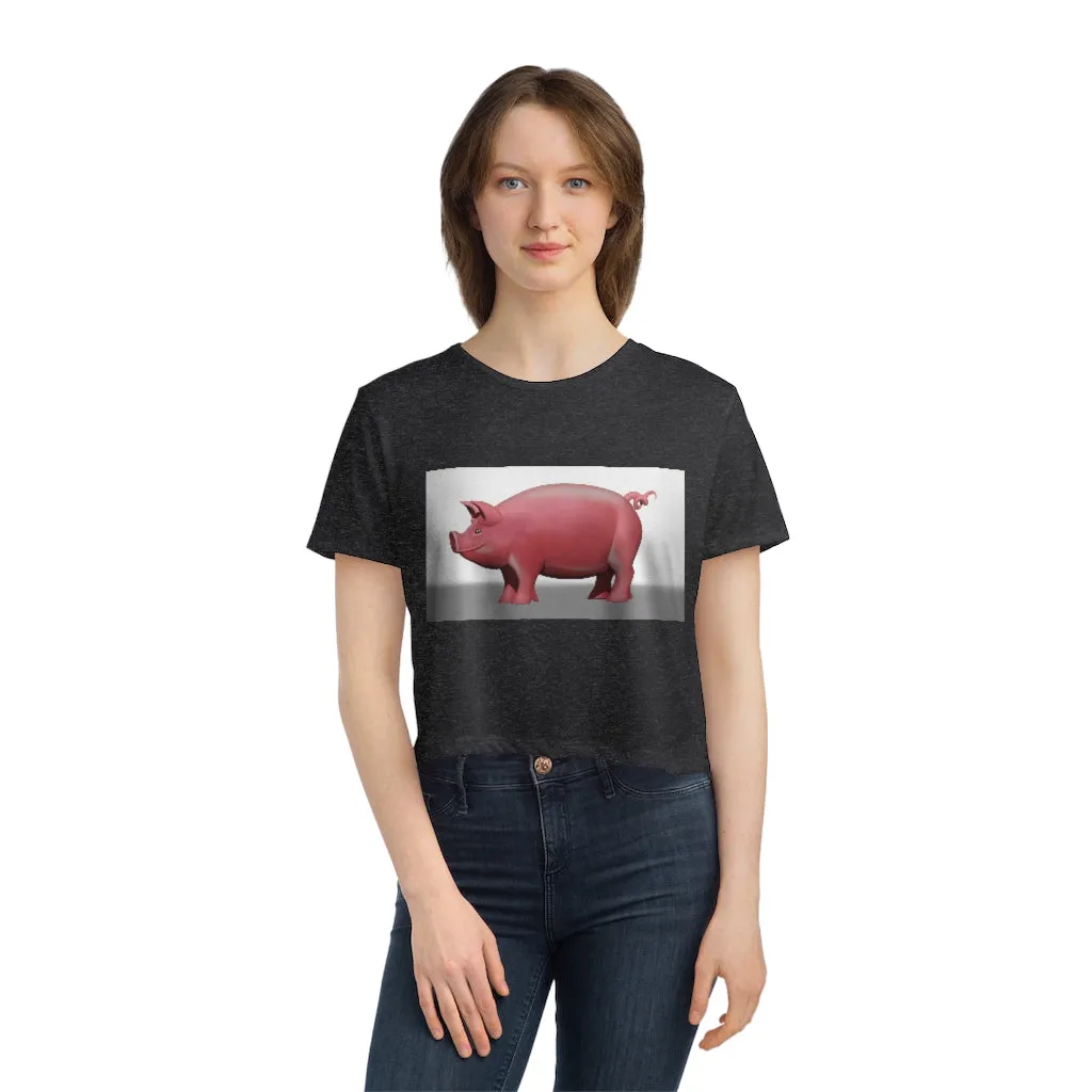 Pig Women's Flowy Cropped Tee