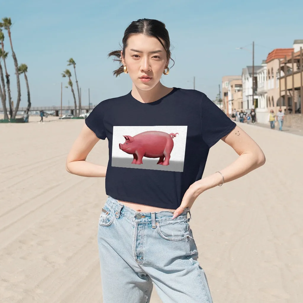 Pig Women's Flowy Cropped Tee