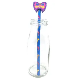 Purple & Pink Butterfly Eraser with Pencil