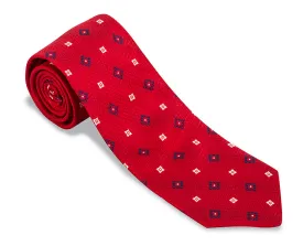Red Joro Medallions Necktie - F5501