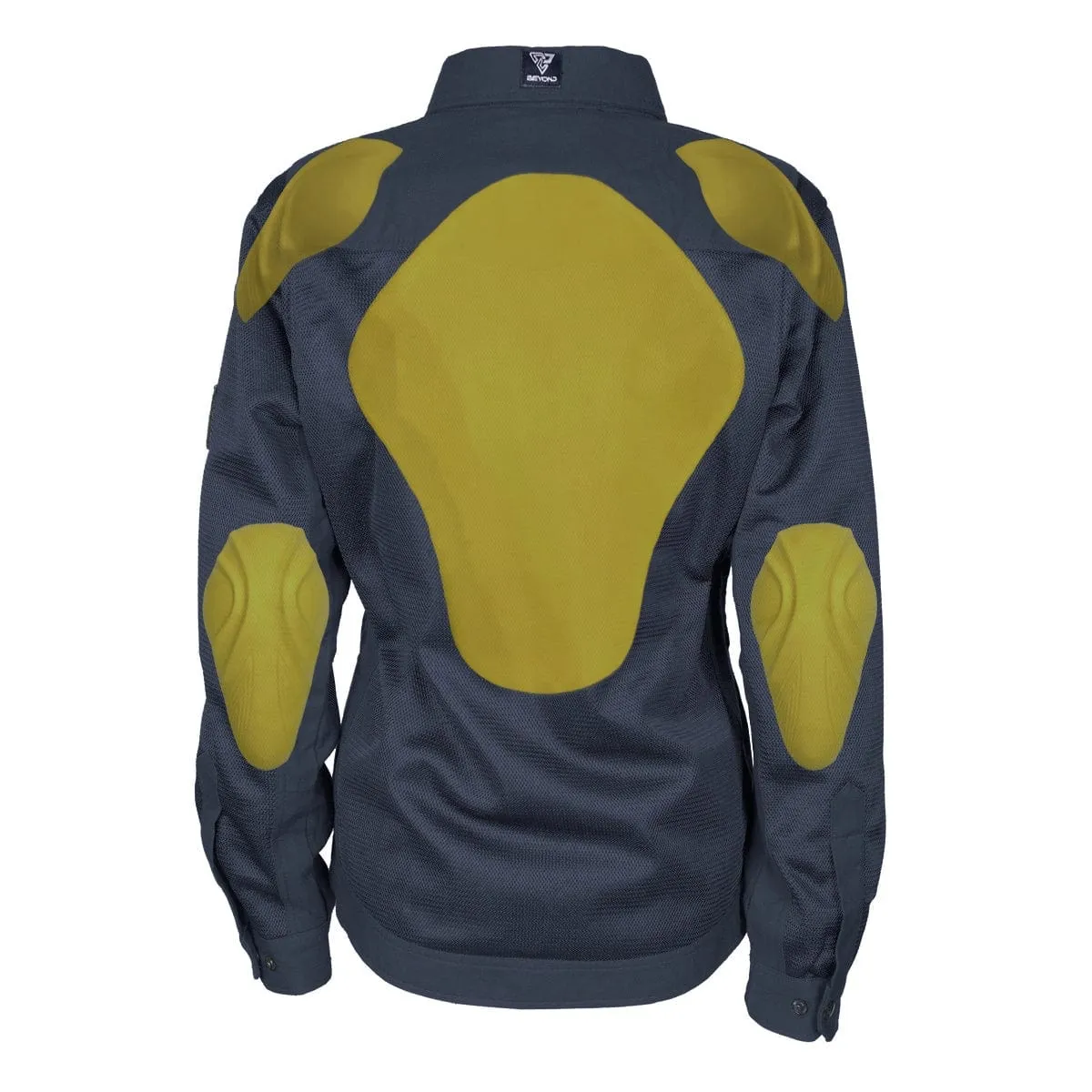 SALE Protective Summer Mesh Shirt for Women - Dark Navy Blue Solid with Pads