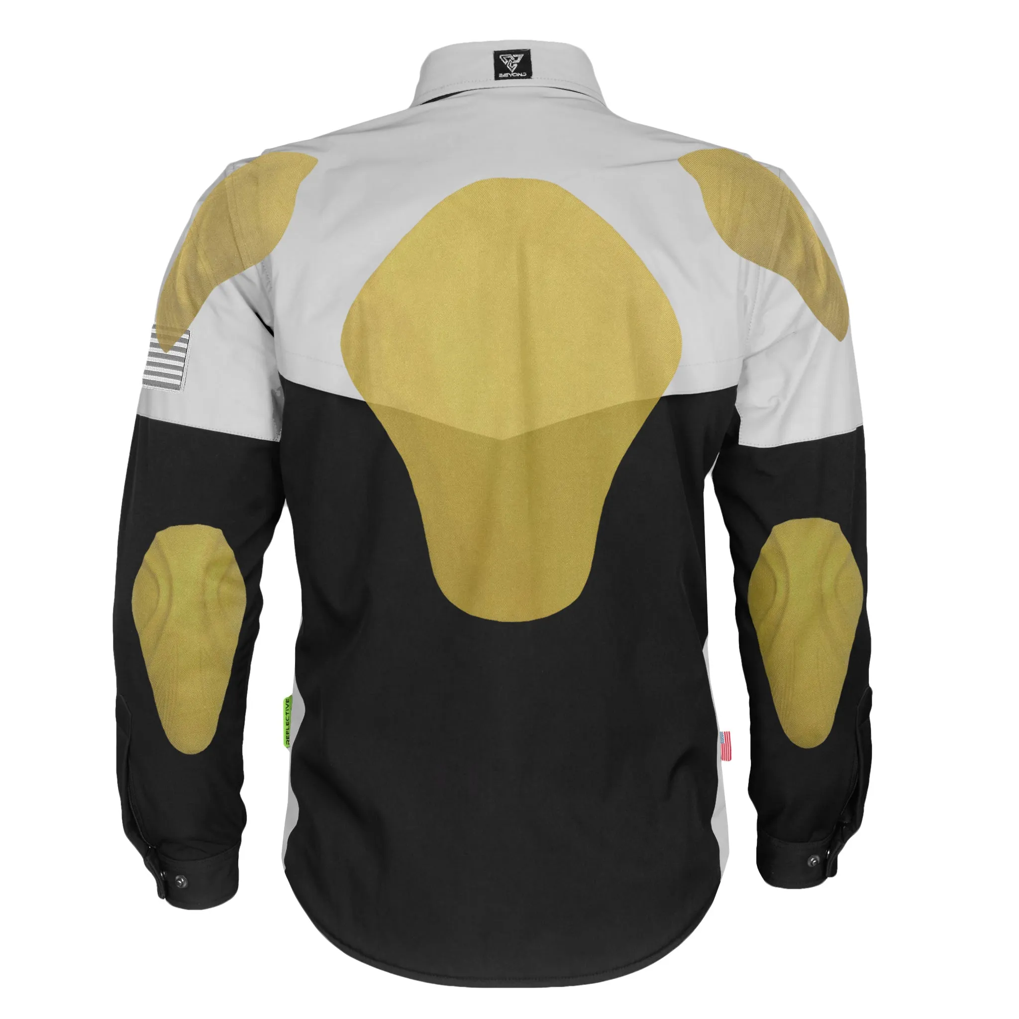 SALE SoftShell Reflective "Alloy Ecplise" Winter Jacket for Men - Black and Silver with Pads