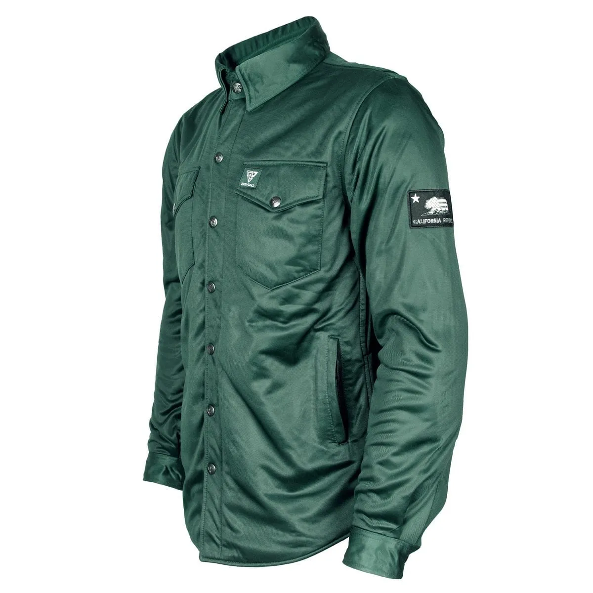 SALE Ultra Protective Shirt - Green Solid with Pads