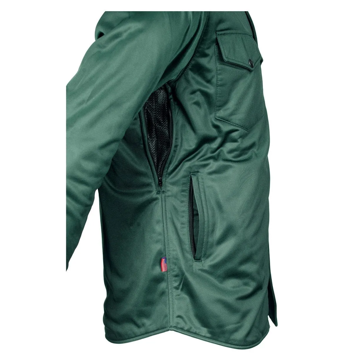 SALE Ultra Protective Shirt - Green Solid with Pads