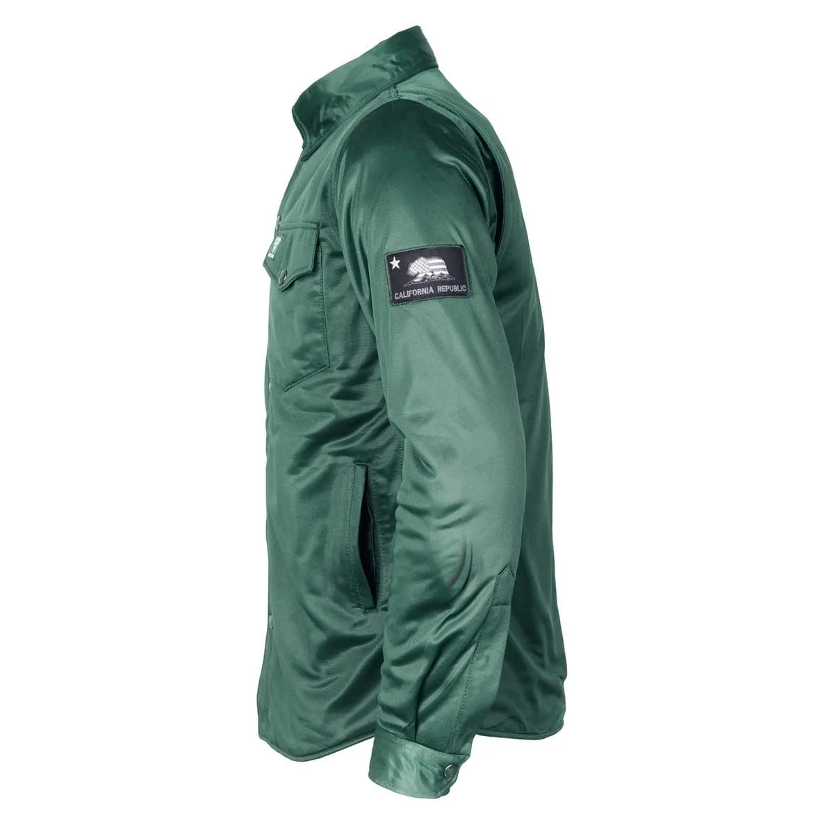 SALE Ultra Protective Shirt - Green Solid with Pads