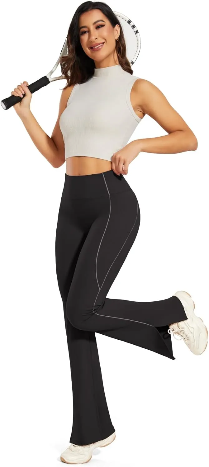 SEASUM Flare Leggings for Women High Waisted Flared Leggings Women Bootcut Casual Workout Yoga Pants