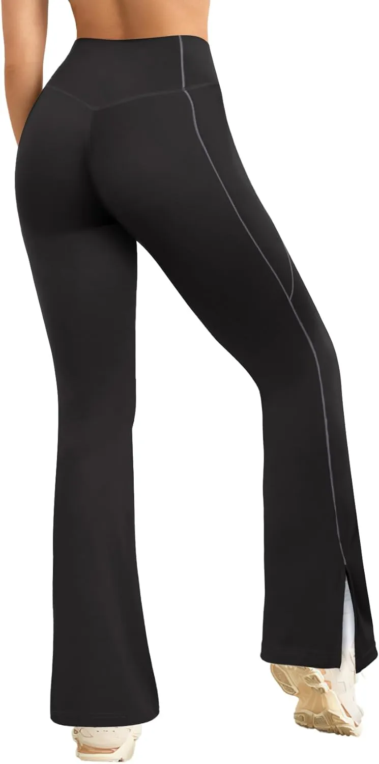 SEASUM Flare Leggings for Women High Waisted Flared Leggings Women Bootcut Casual Workout Yoga Pants