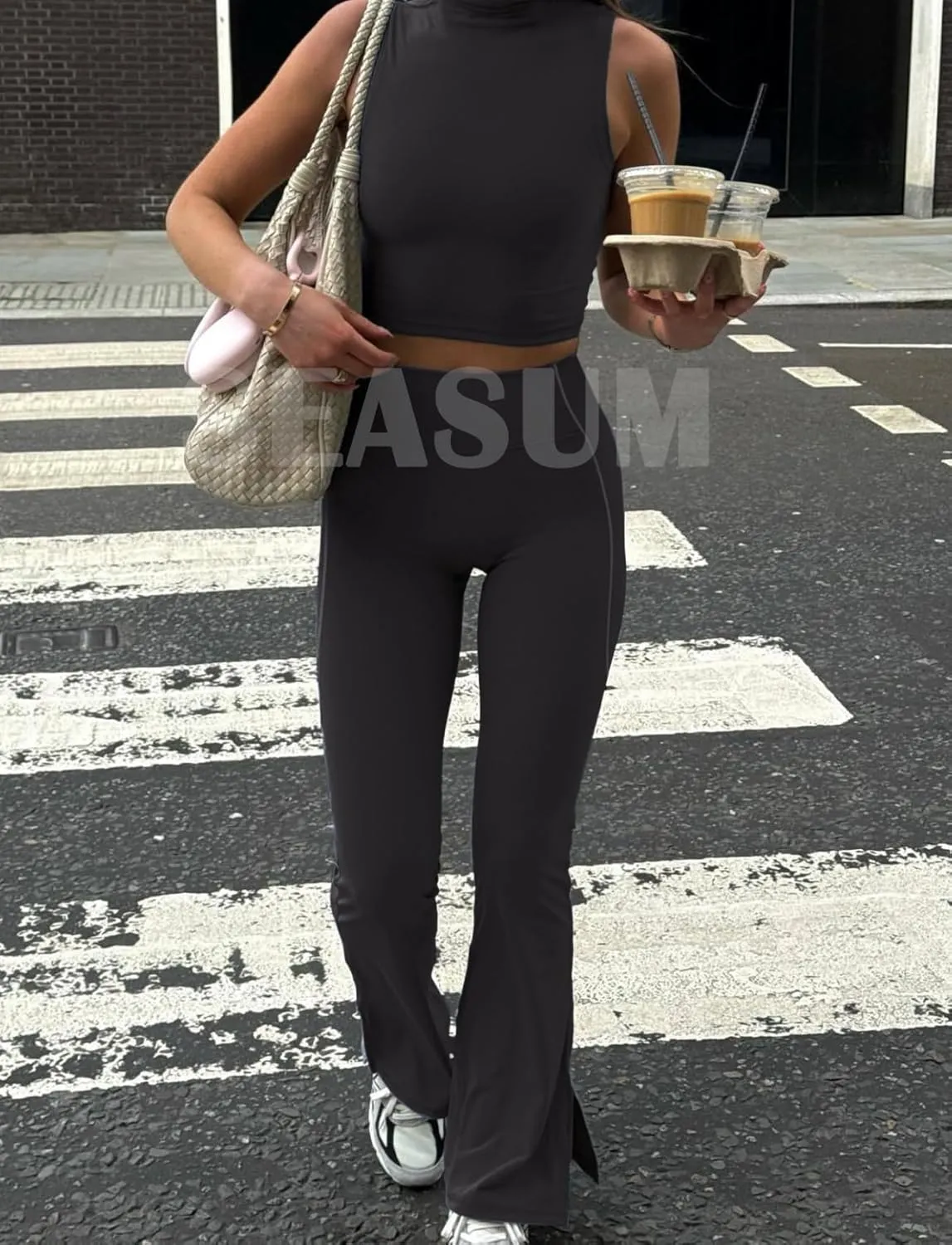 SEASUM Flare Leggings for Women High Waisted Flared Leggings Women Bootcut Casual Workout Yoga Pants