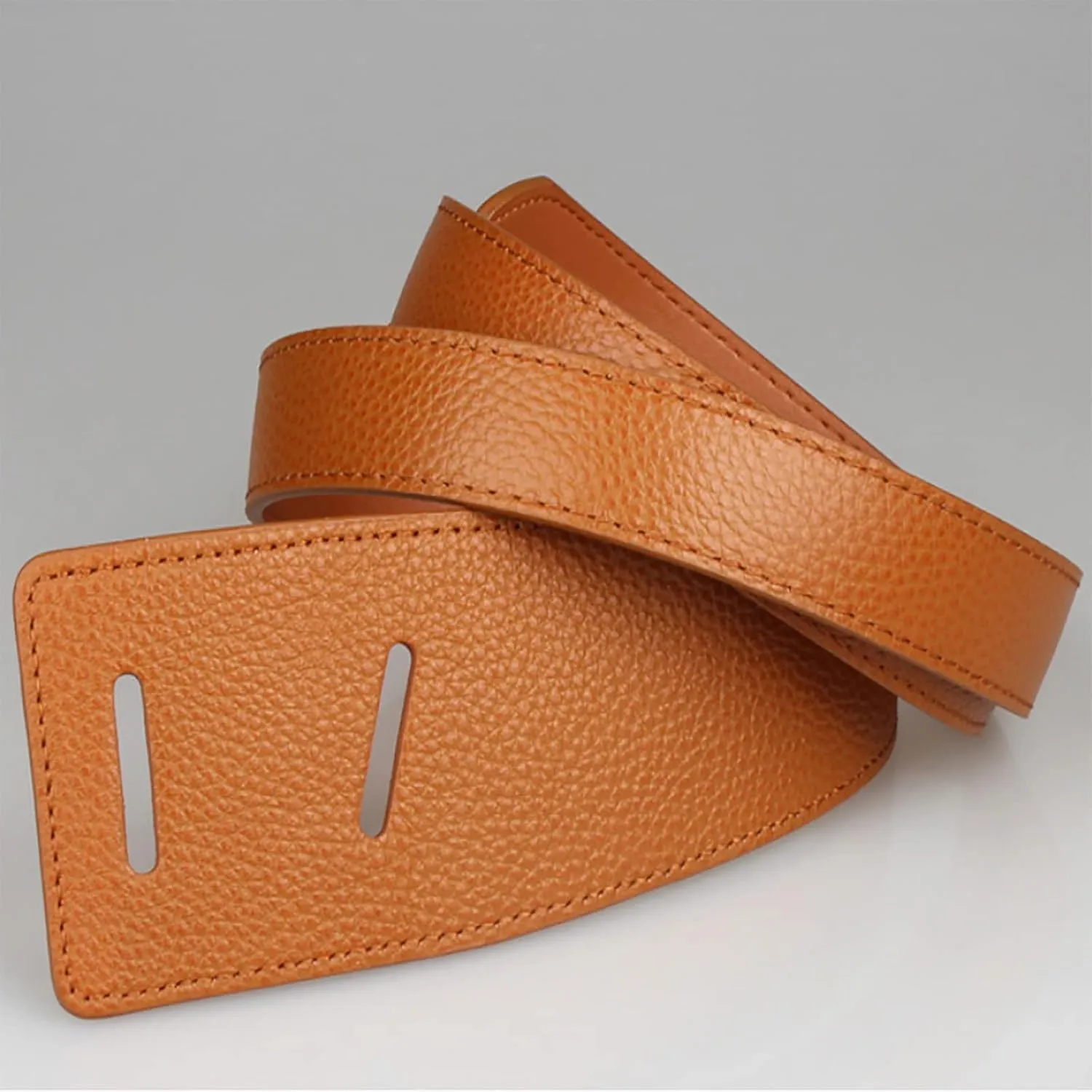SUOSDEY 2 Pack Women Tie a Knot Belt Genuine Leather Full Grain Leather Waist Belt for Dress Coat Clothing Accessories