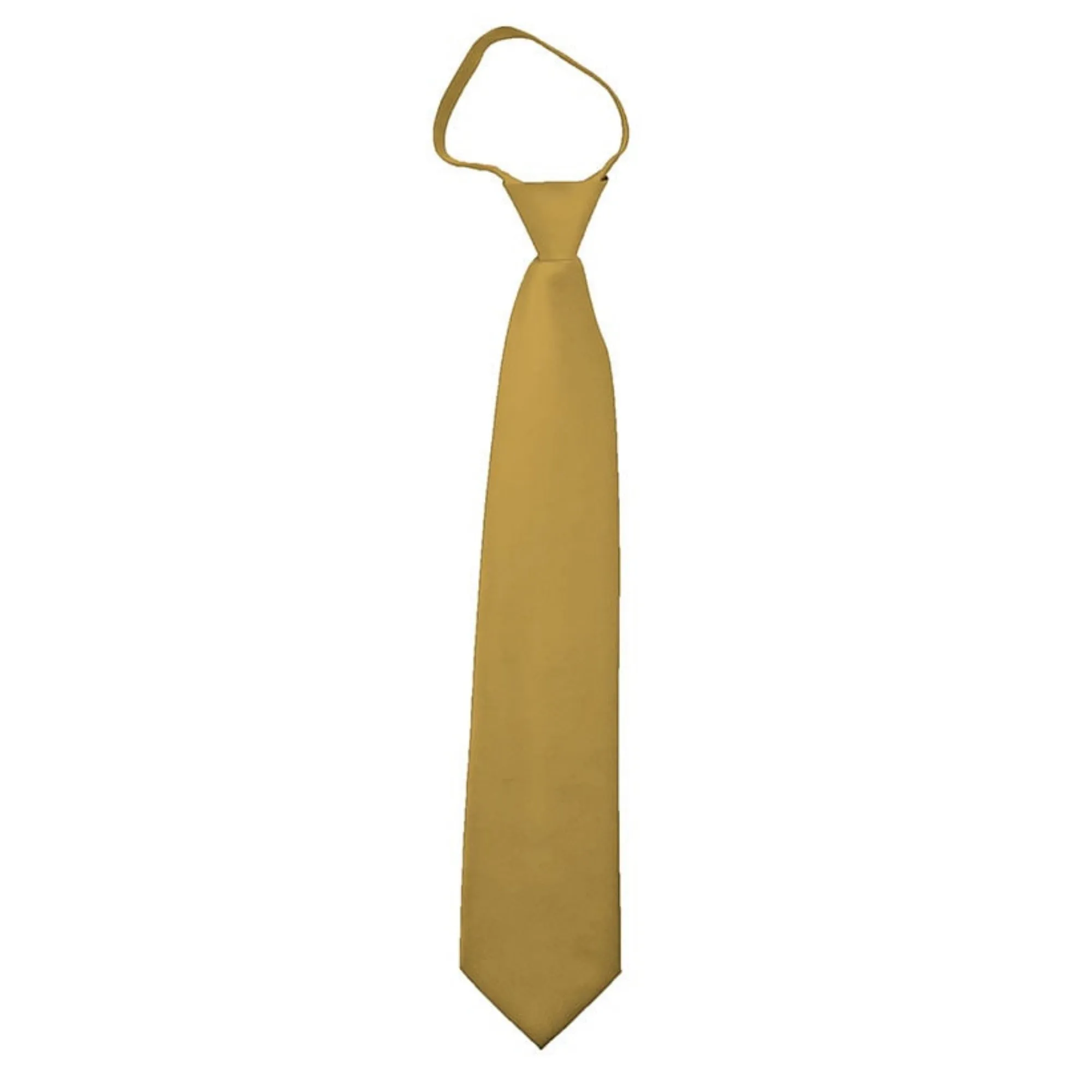 TheDapperTie Men's Solid Color Zipper Neckties 17 Inch Or 20 Inch