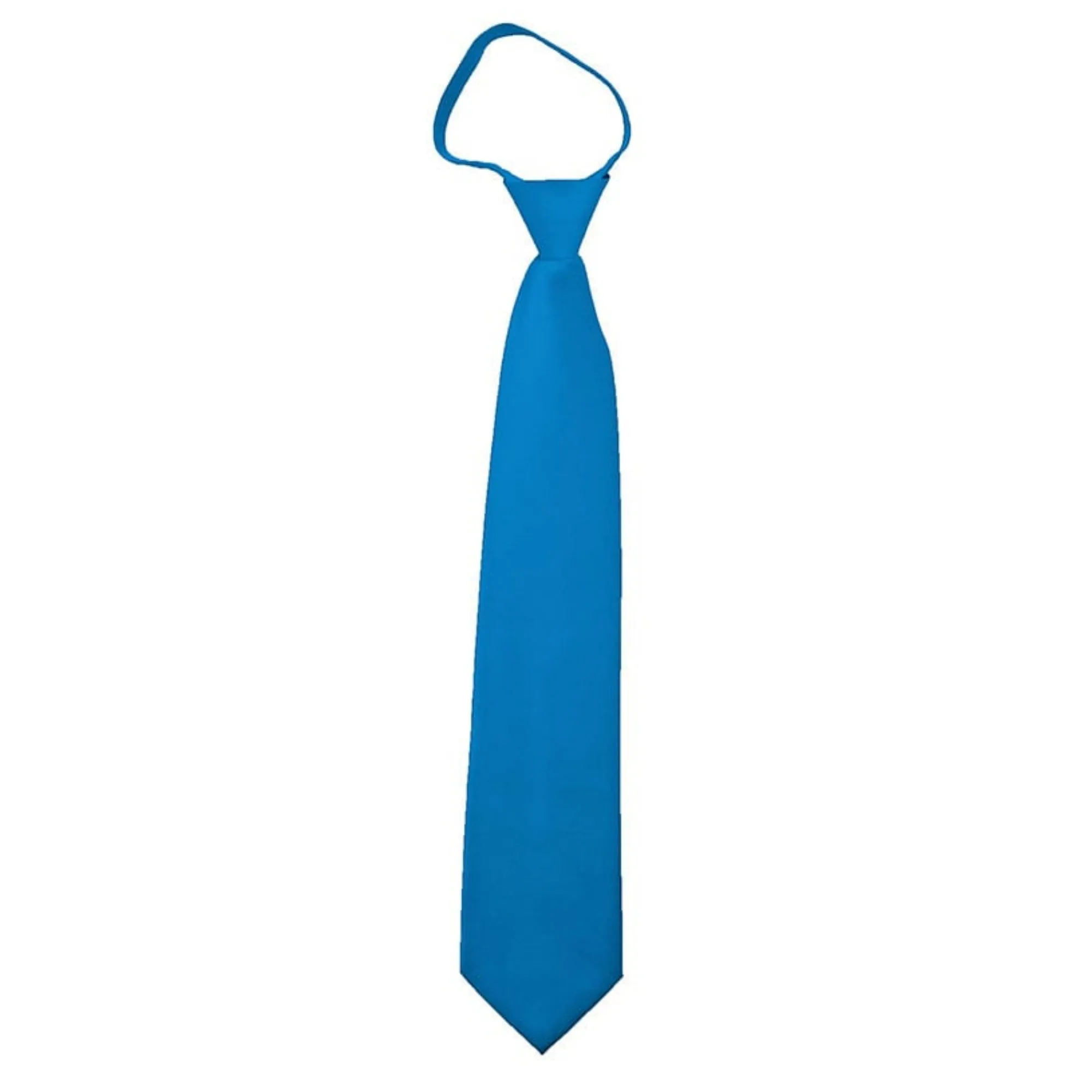 TheDapperTie Men's Solid Color Zipper Neckties 17 Inch Or 20 Inch