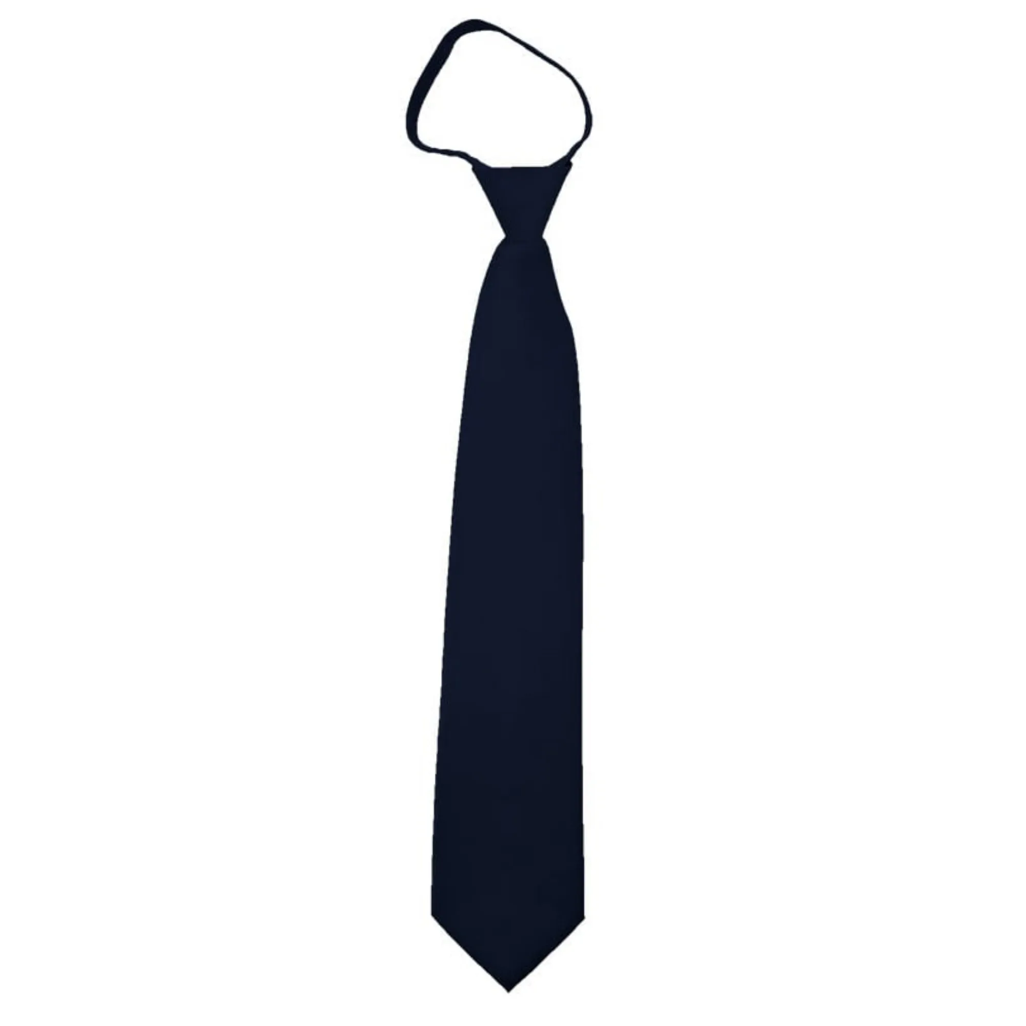 TheDapperTie Men's Solid Color Zipper Neckties 17 Inch Or 20 Inch