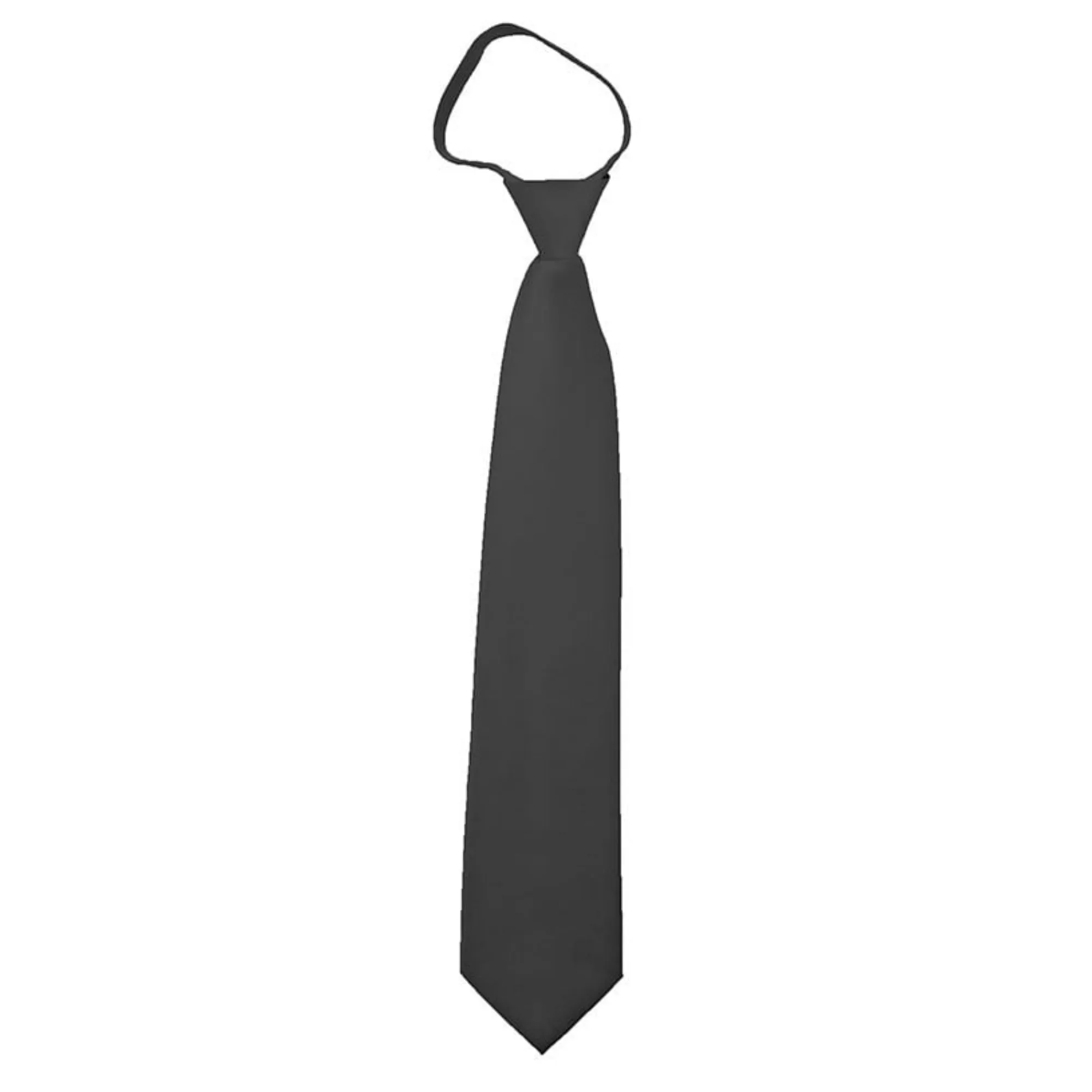 TheDapperTie Men's Solid Color Zipper Neckties 17 Inch Or 20 Inch