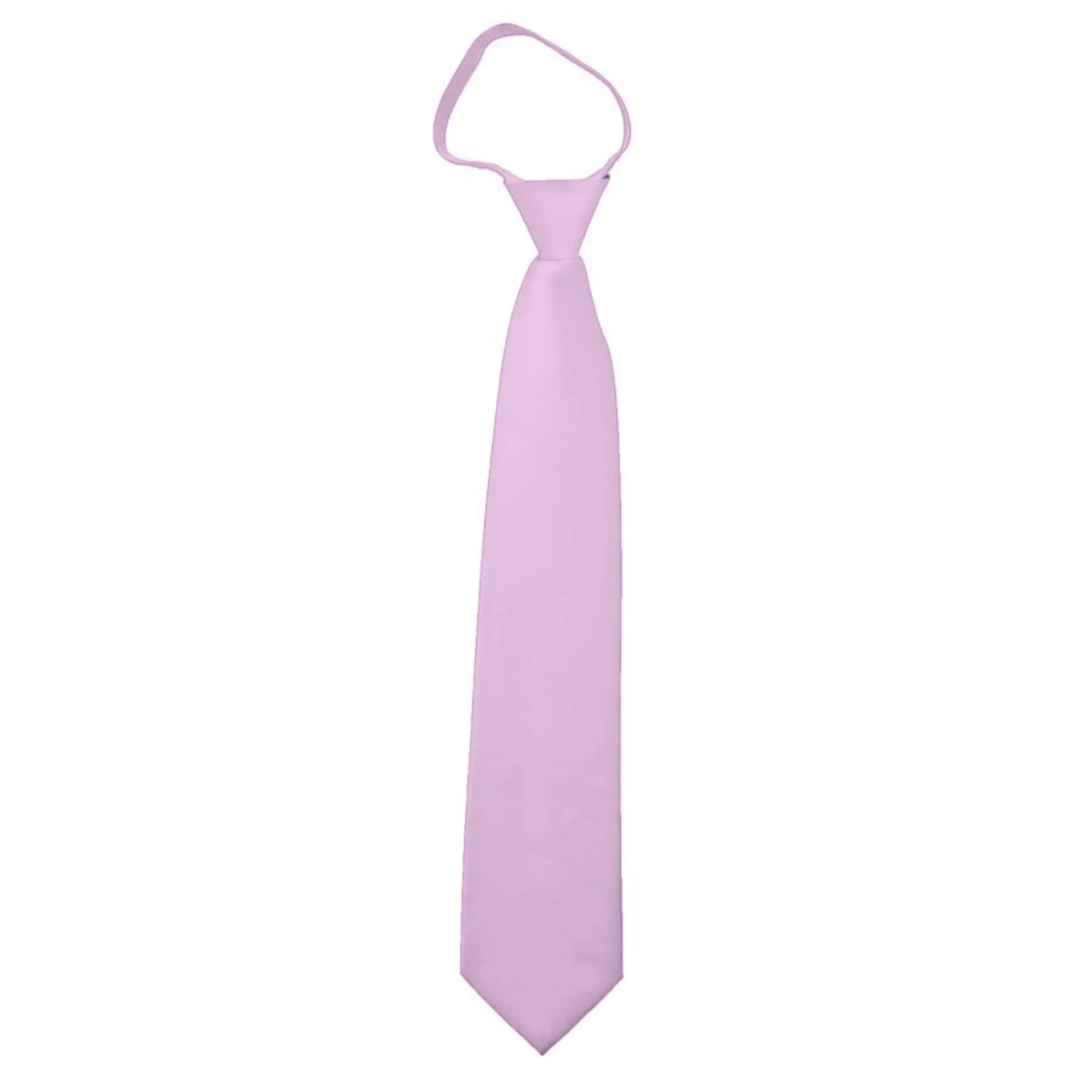TheDapperTie Men's Solid Color Zipper Neckties 17 Inch Or 20 Inch