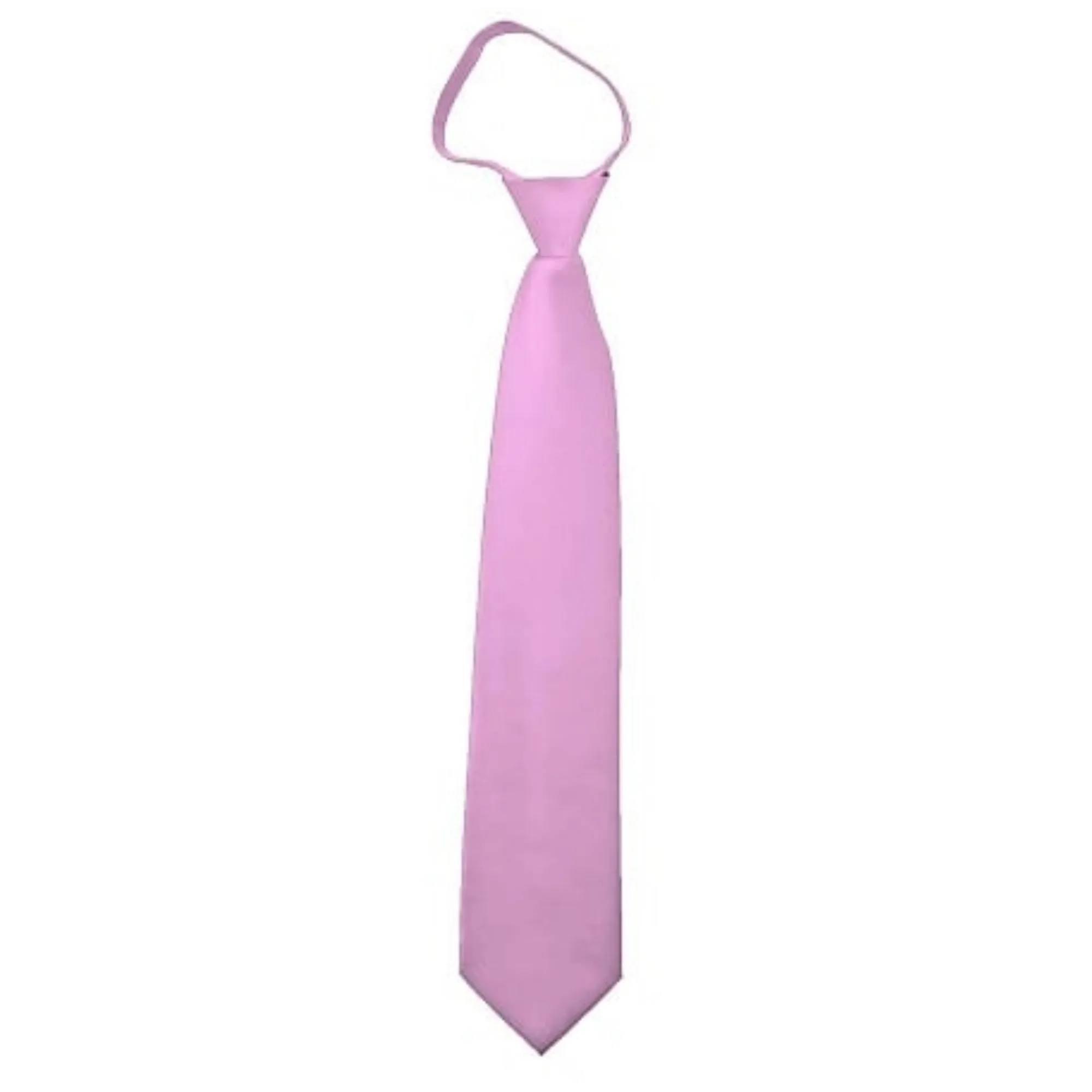 TheDapperTie Men's Solid Color Zipper Neckties 17 Inch Or 20 Inch