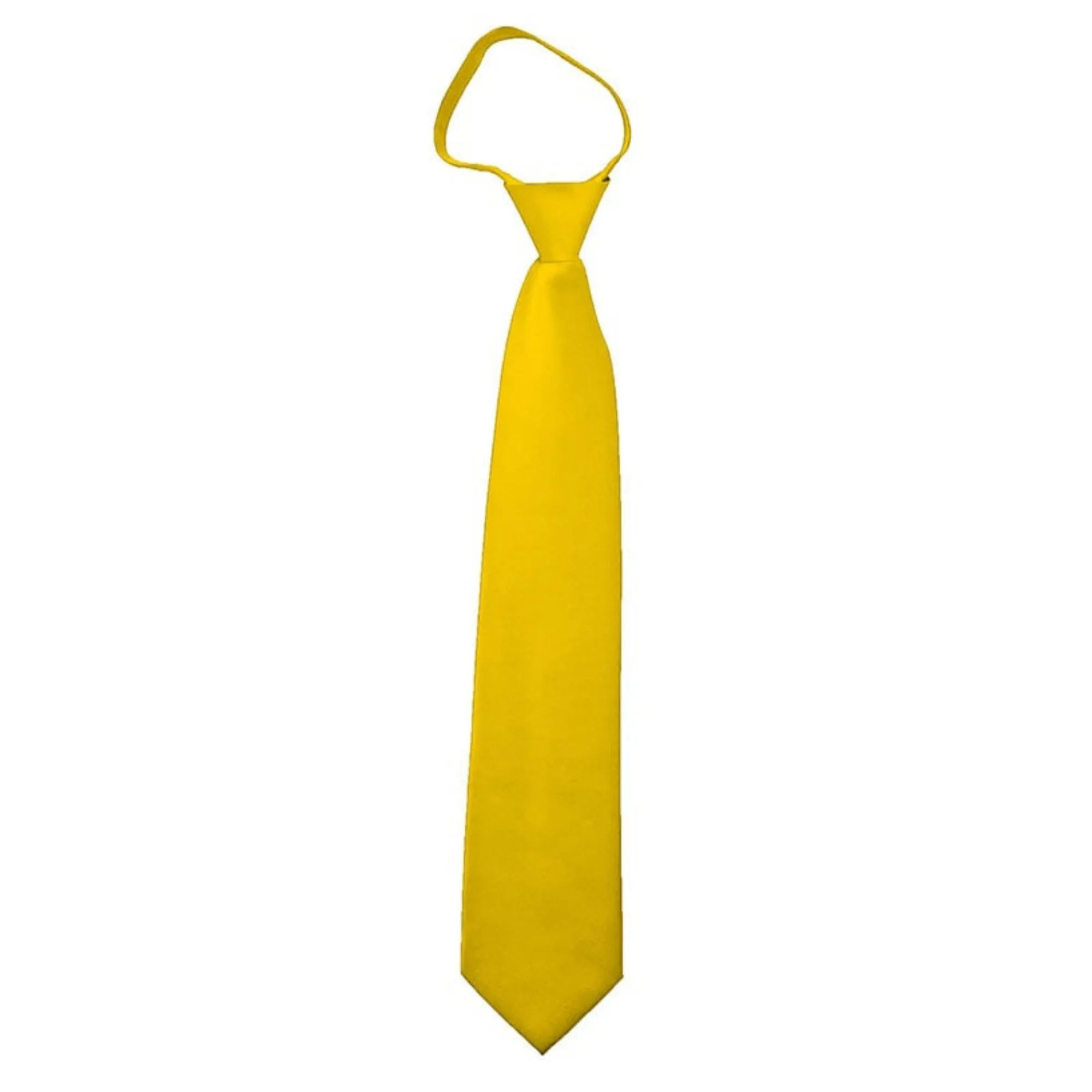 TheDapperTie Men's Solid Color Zipper Neckties 17 Inch Or 20 Inch