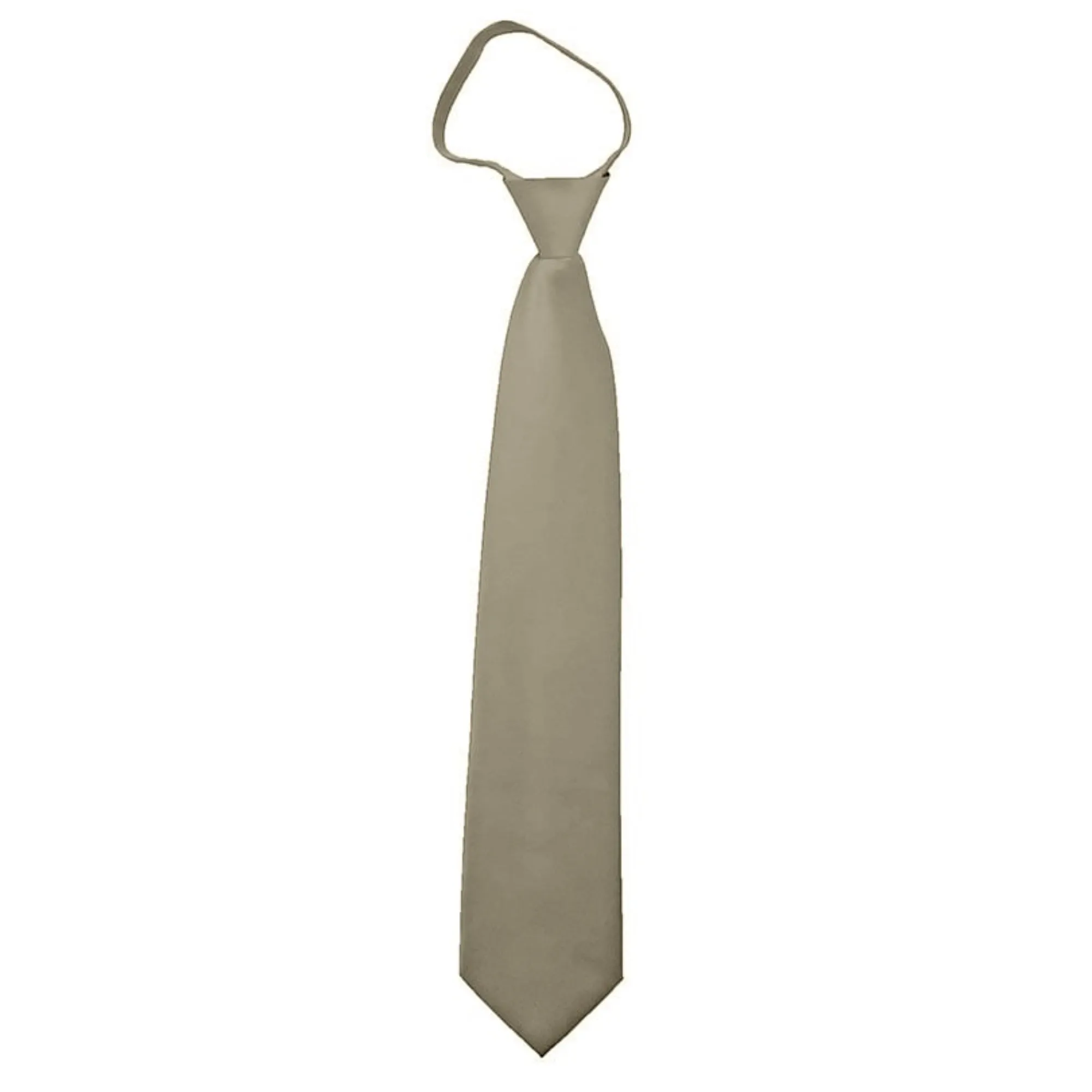 TheDapperTie Men's Solid Color Zipper Neckties 17 Inch Or 20 Inch