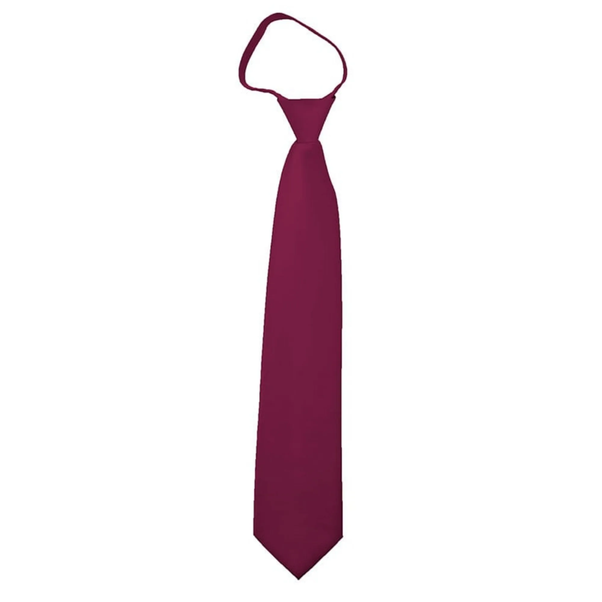 TheDapperTie Men's Solid Color Zipper Neckties 17 Inch Or 20 Inch