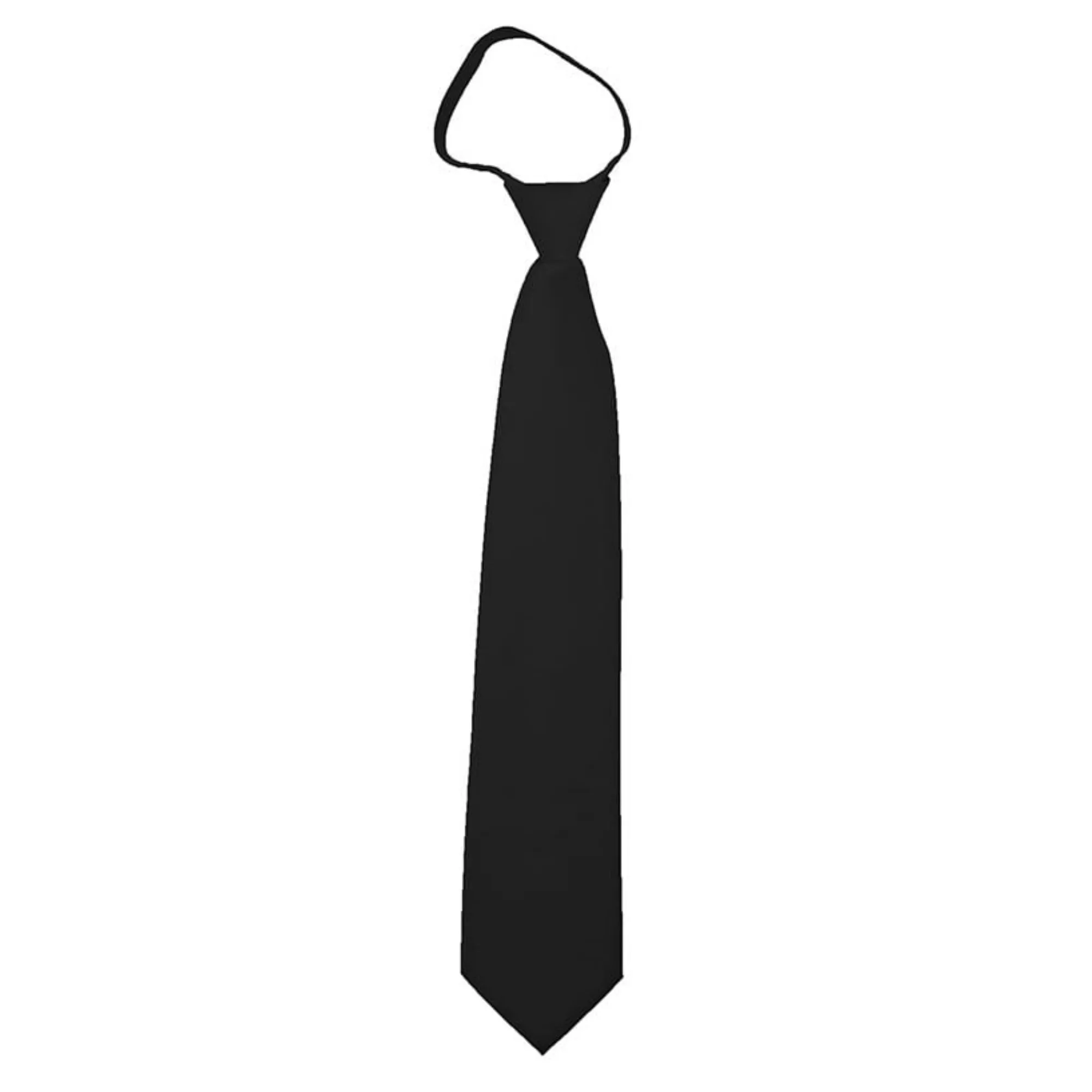 TheDapperTie Men's Solid Color Zipper Neckties 17 Inch Or 20 Inch