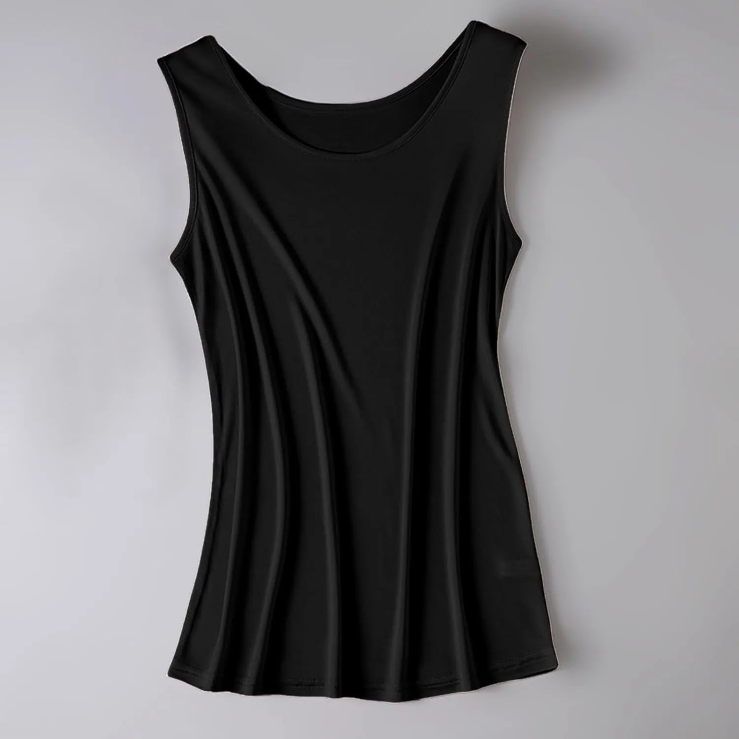 Womens Silk Tank Tops Mulberry Silk Sleeveless Blouses Summer Casual Dressy Summer Basic Sleeveless Camisole Tank