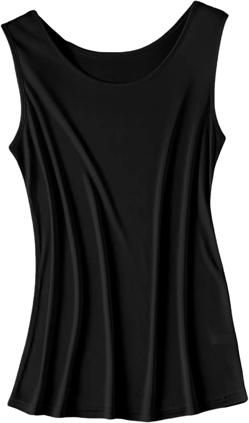Womens Silk Tank Tops Mulberry Silk Sleeveless Blouses Summer Casual Dressy Summer Basic Sleeveless Camisole Tank