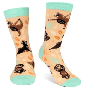 Yoga Sloth Crew Sock