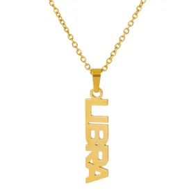 Zodiac Name Necklace - LIBRA