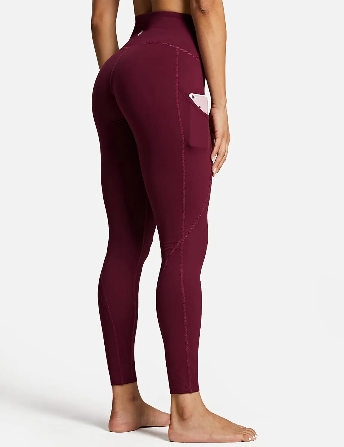 ZUTY 7/8 Workout Leggings for Women High Waisted Leggings with Pockets Squat Proof Yoga Ankle Leggings Plus Size 25"